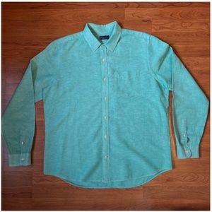 GAP turquoise Men's long sleeved size XL shirt